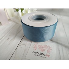 Лента репсовая 40 мм, цвет дымчато-синий №237